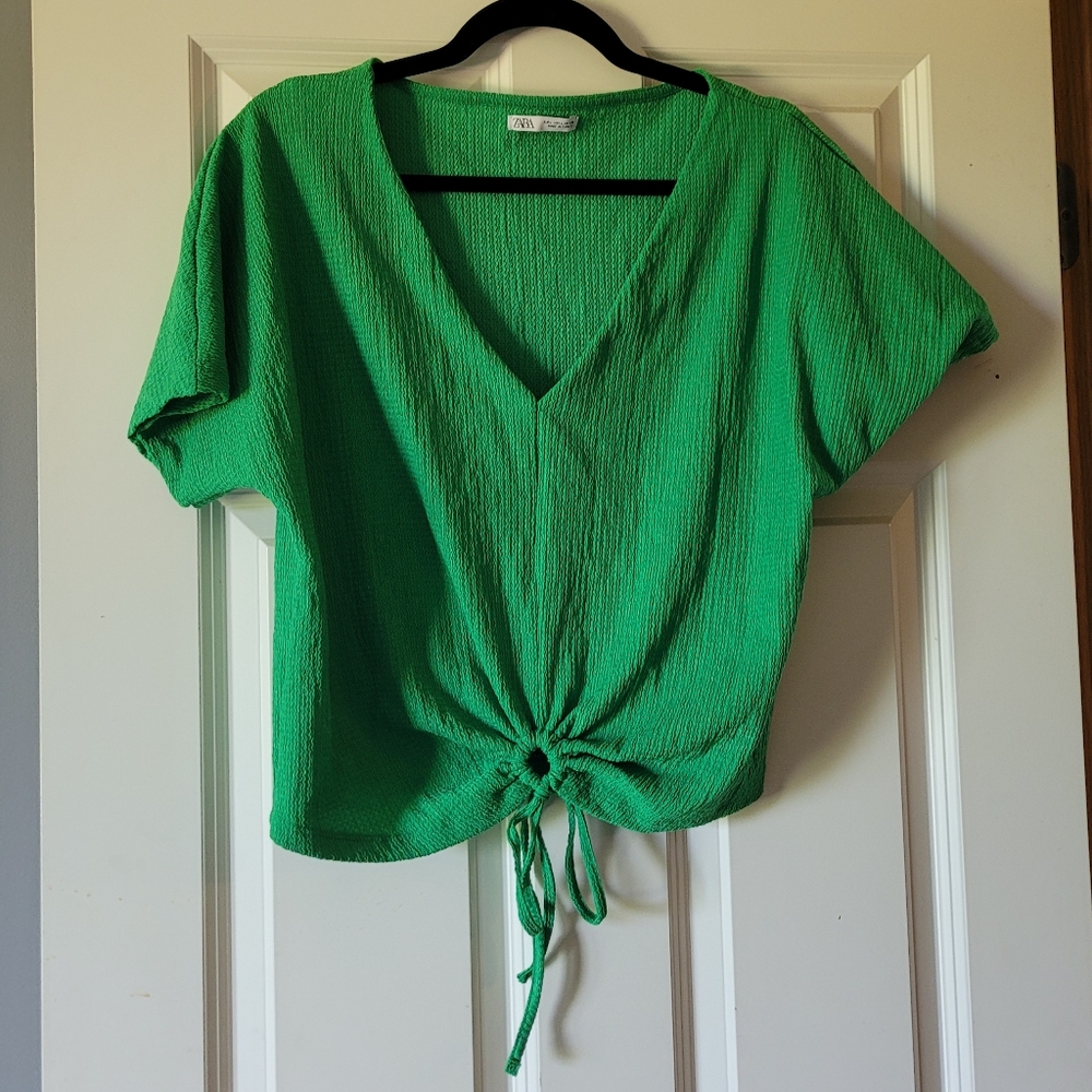 Green Zara Top